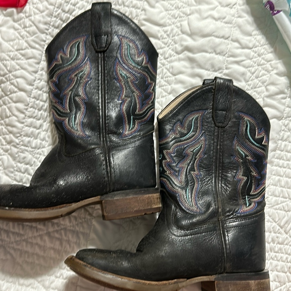 Leather kids boot